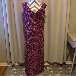 Igigi Purple Patterned Maxi Dress